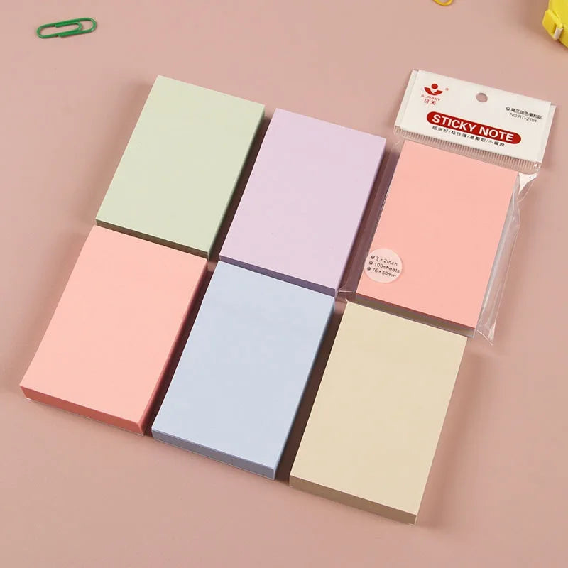 76*76mm Pure Color Paper Memo Pad