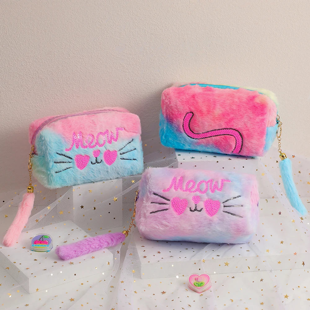 Large Capacity Kawaii Pencil Plush Case