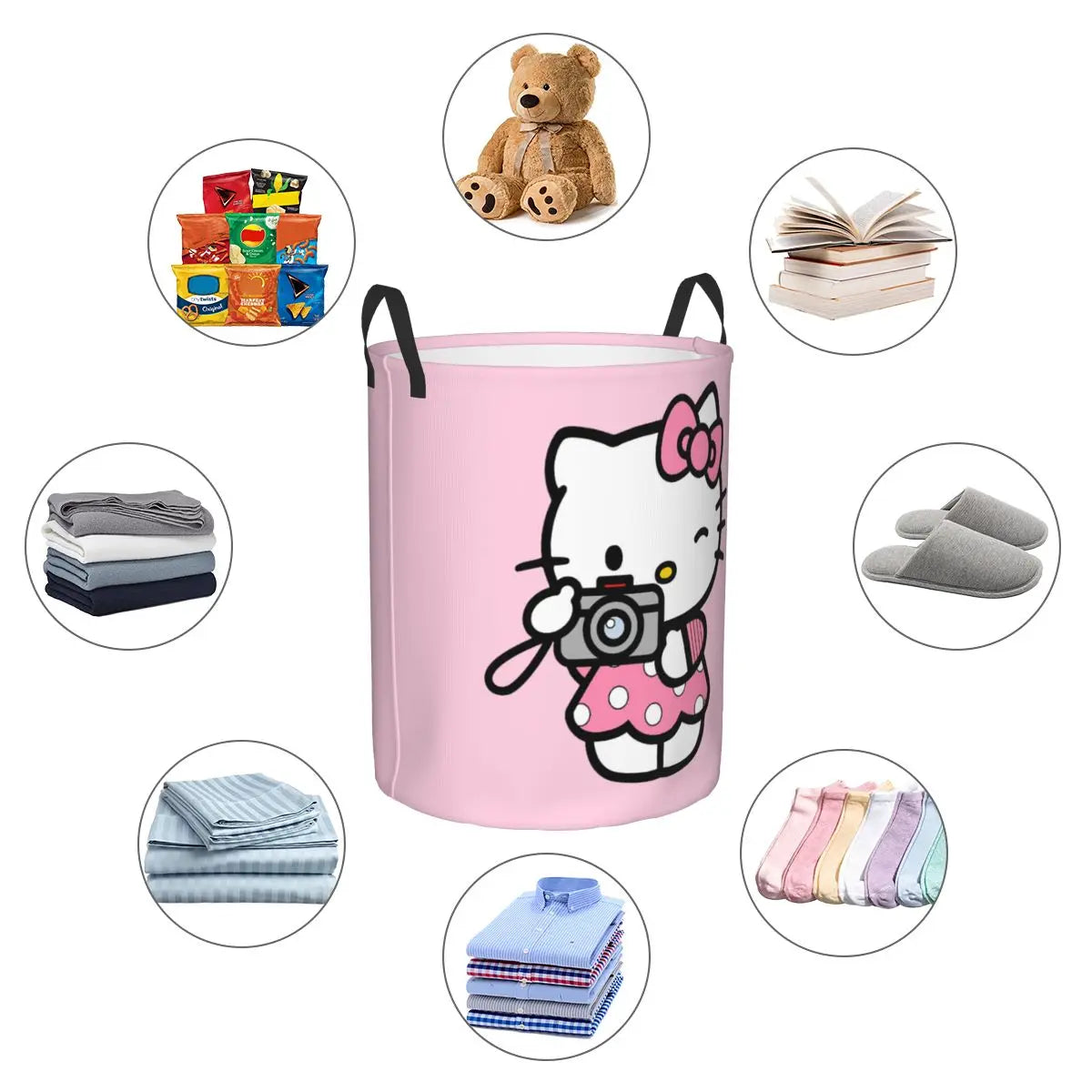 Hello Kitty Laundry Foldable Basket