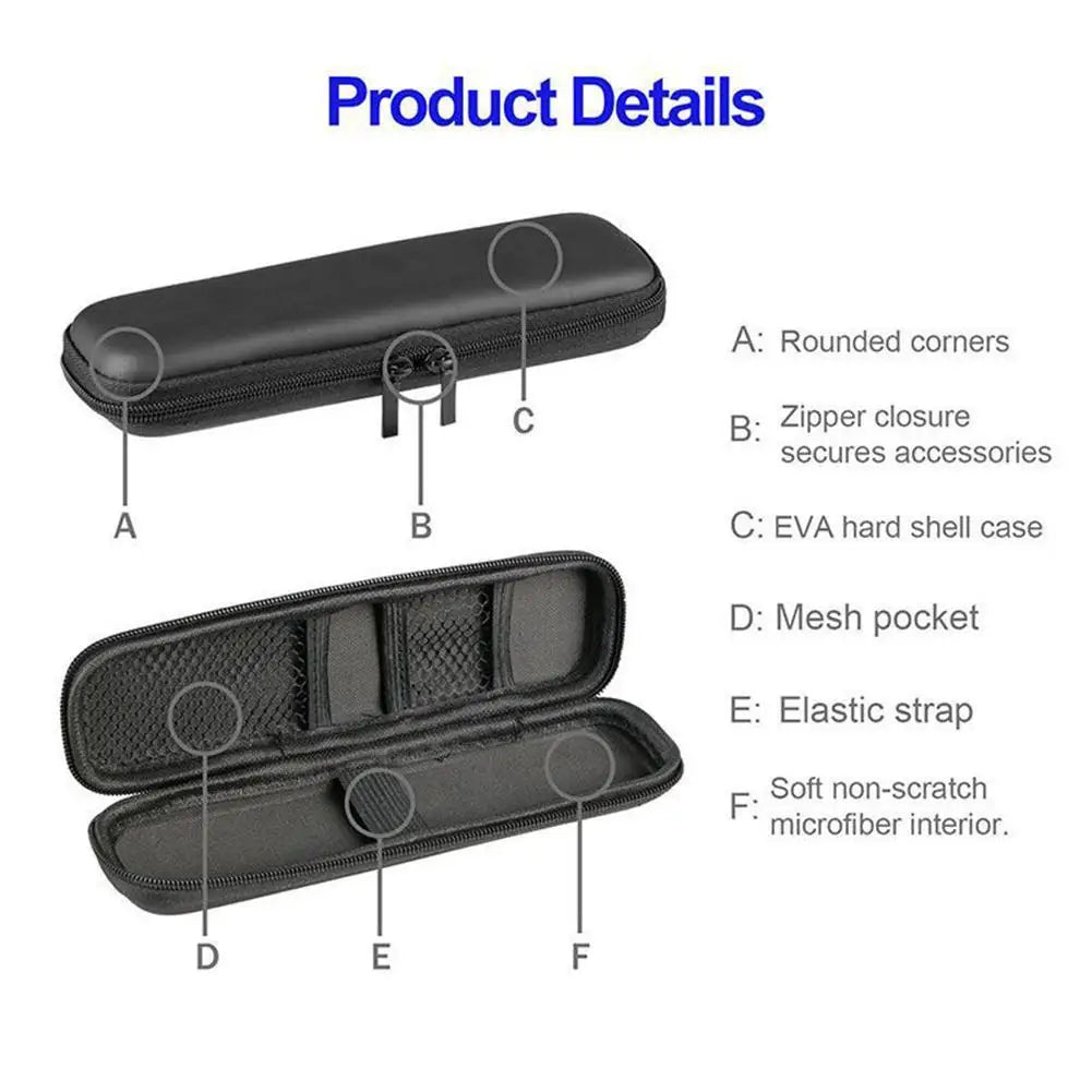 Black EVA Hard Shell Stylus Pens Pouch