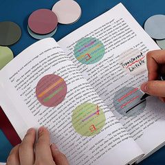 160Pcs Round Clear Waterproof Sticky Tabs