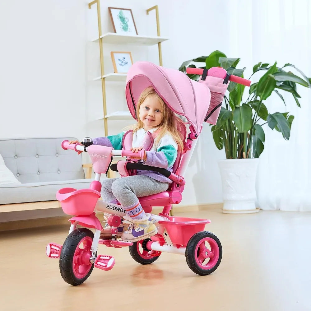 Adjustable Push Handle Tricycle