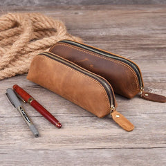 Handmade Genuine Leather Pencil Bag