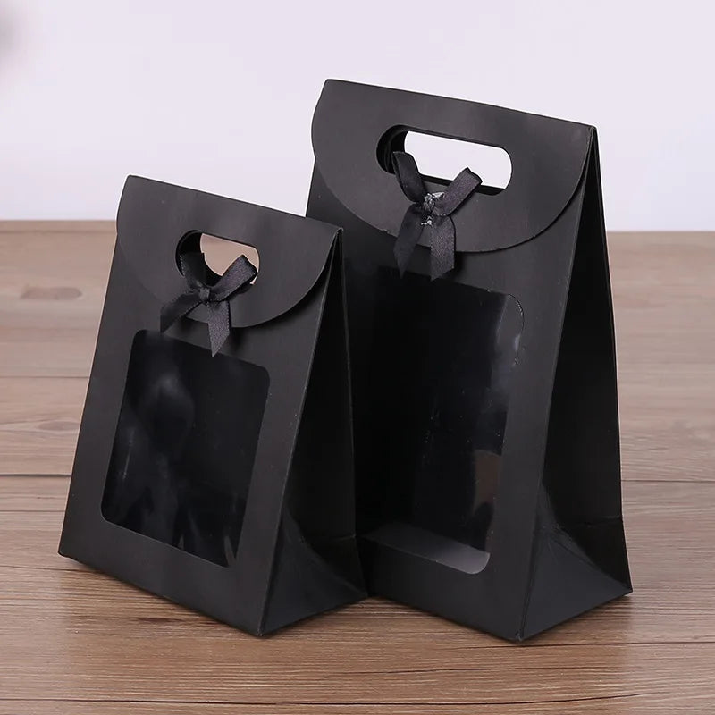 Clear Window Kraft Paper Gift Bags