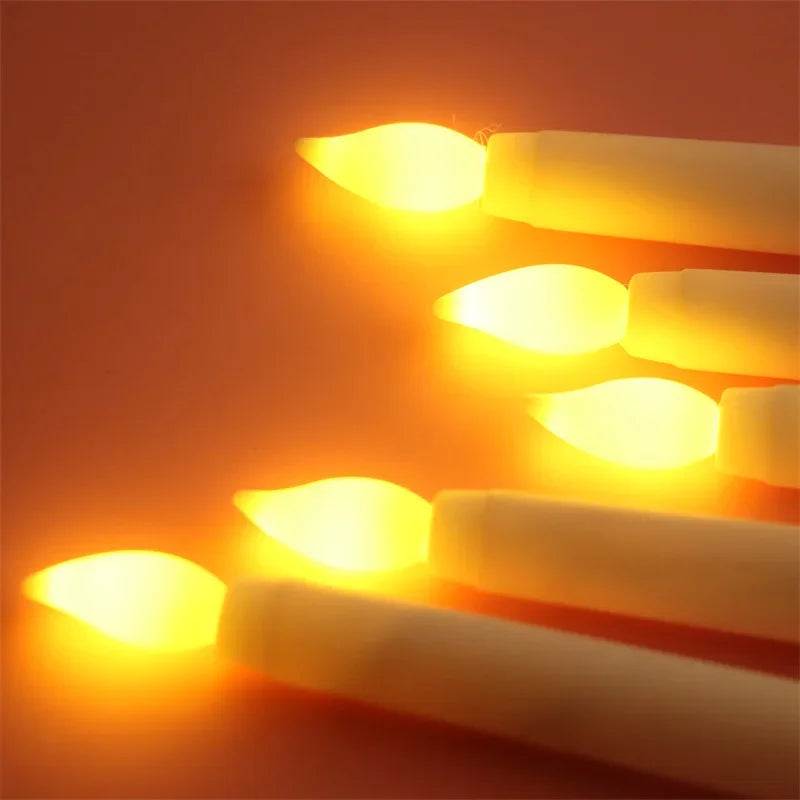 8PCS Long LED Flameless Candles