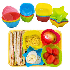 4 Pcs Silicone Lunch Box Dividers