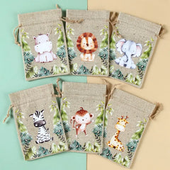 Safari Animal Party Sweets Gift Bags