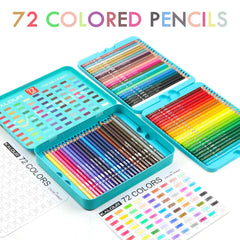 72 Professional Oil Colored Pencils