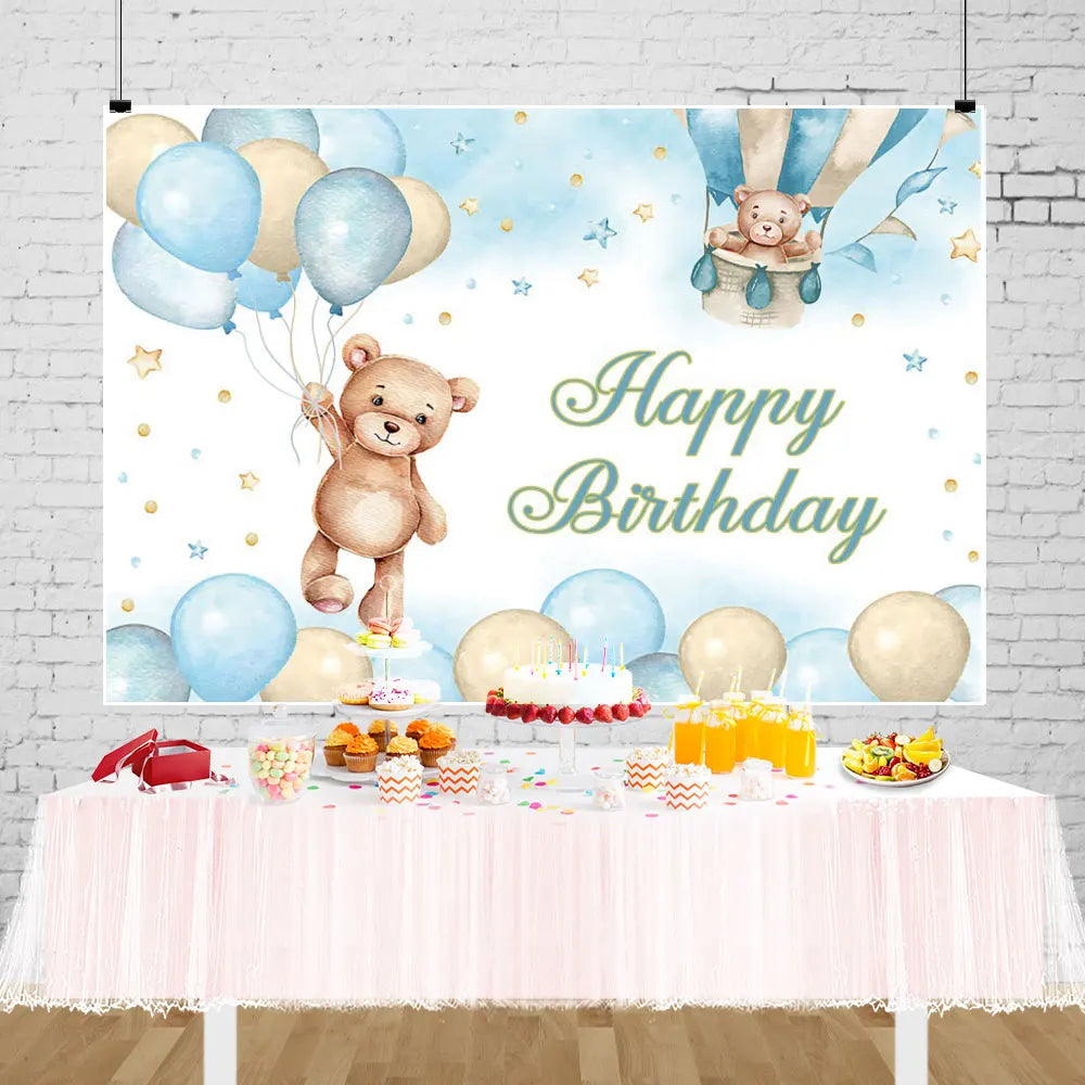 Teddy Bear Baby Shower Backdrops For Photography