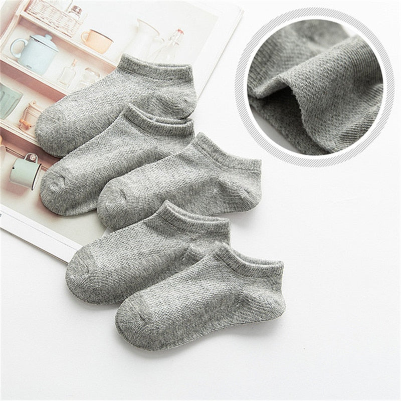 5 Pairs Children Socks Boy Girl Baby Cotton Soft Breathable