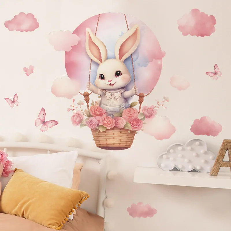 Cute Bunny Vinyl Wall Stickers