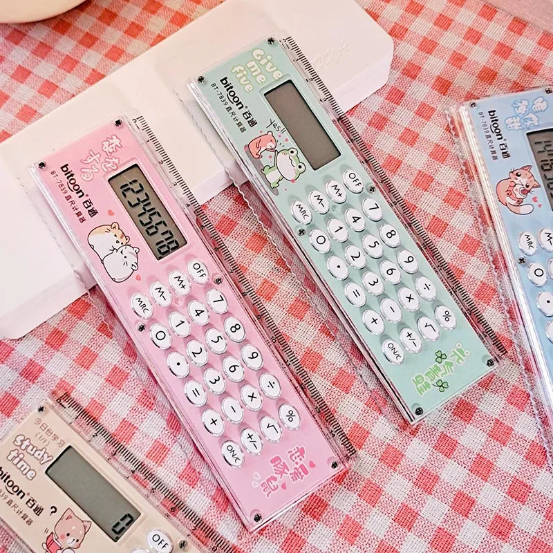 Kawaii Cartoon Mini Ruler Calculator