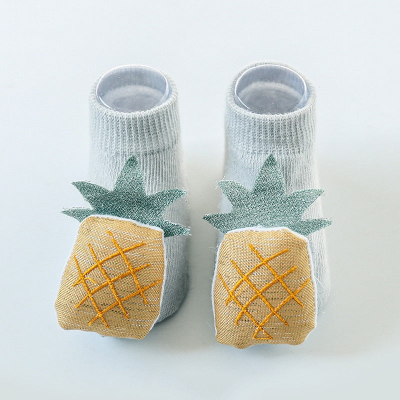 Cute baby boy girl socks kids newborn Infant Toddler Floor Socks