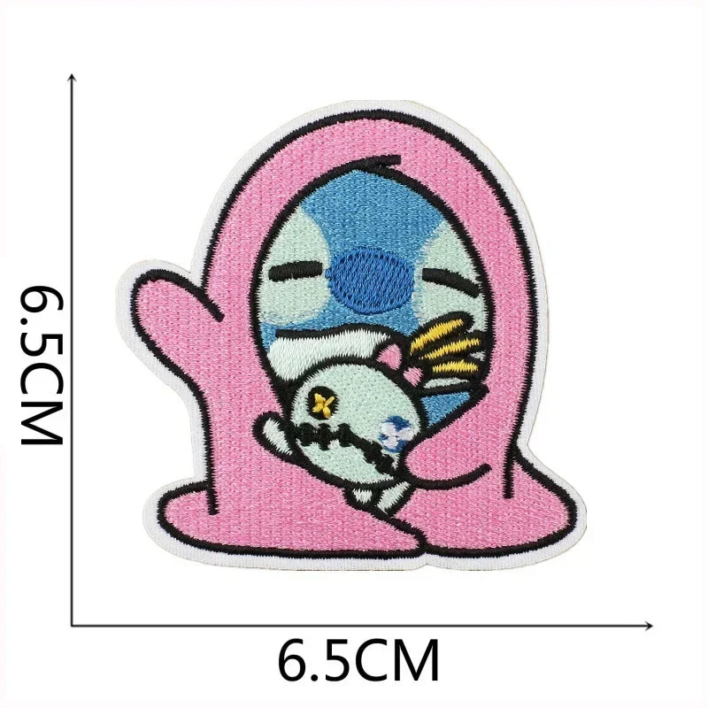 Cute Stitch Iron on Embroidered Patches