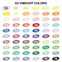 60 Colors Paint Markers