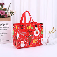 4pcs Christmas Gift Bag Santa Claus Snowman non-woven tote bag Candy Gift Packaging Bag Christmas Home Party