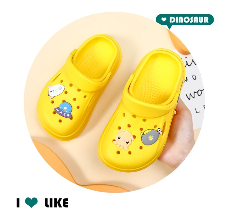 Children Cute Cartoon Clogs Kids Mules Beach Slippers