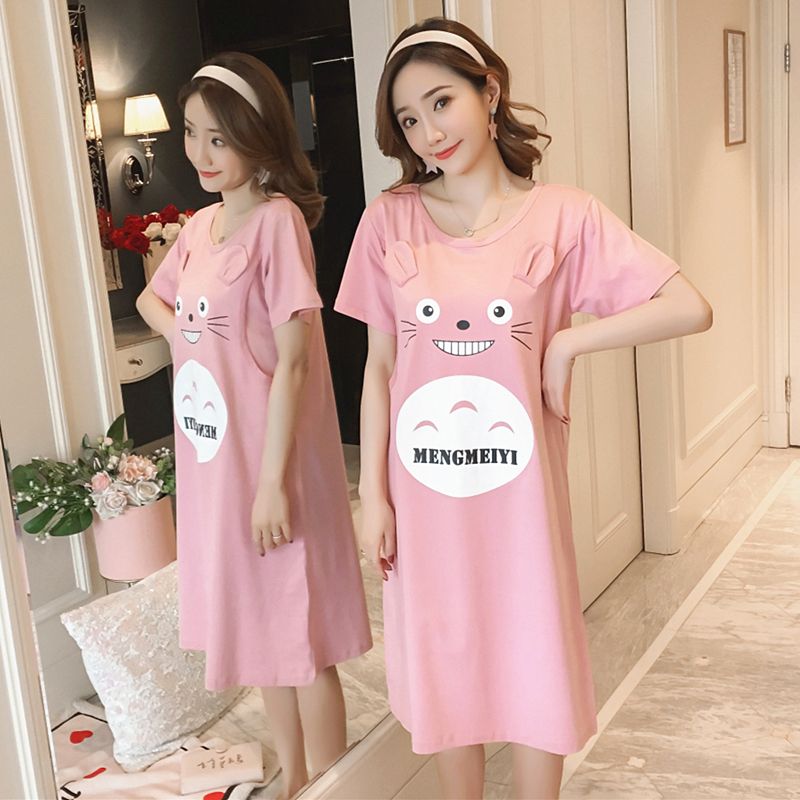 Pregnant Pajamas Nightwear Nursing Clothes Mother Breastfeeding Pregnancy