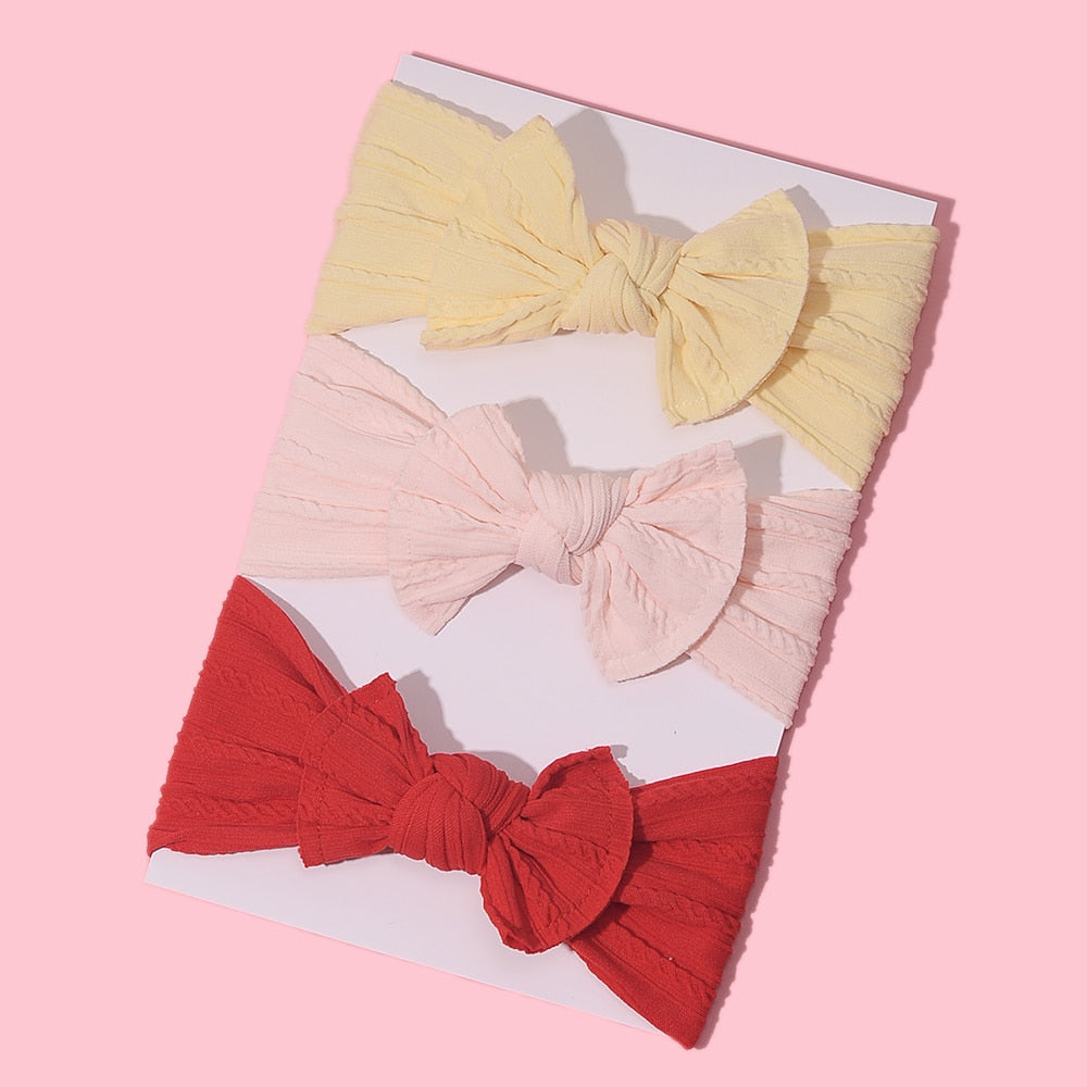 3Pcs/Lot Baby Headband Sets Bow