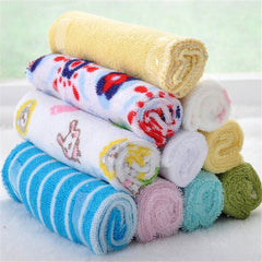 8Pcs Baby Infant Newborn Bath Towel Washcloth Feeding Cotton