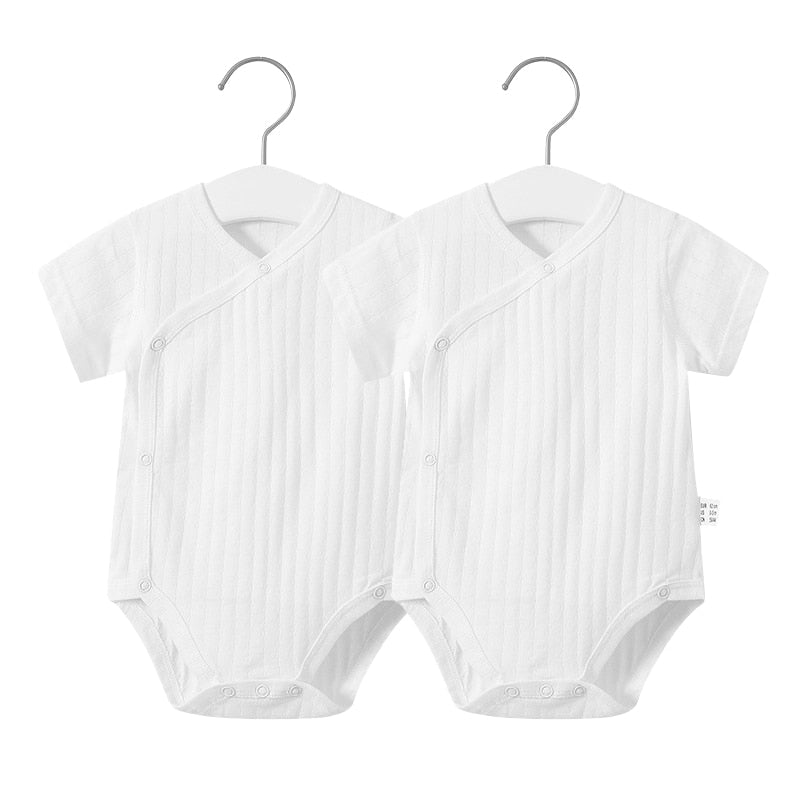 2Pcs Summer Newborn Baby Girls Romper Breathable Soft Jumpsuit