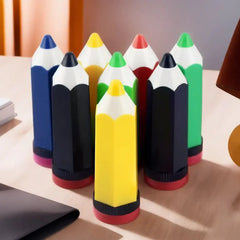 Creative cartoon pencil-shaped