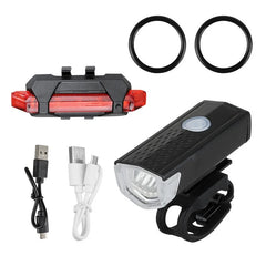 Bicycle Rechargeable USB LED Light Set