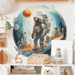 Astronaut Vinyl Tile Wall Sticker