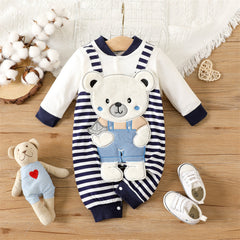 Baby Boy New Born Overalls Jumpsuit Romper Infant