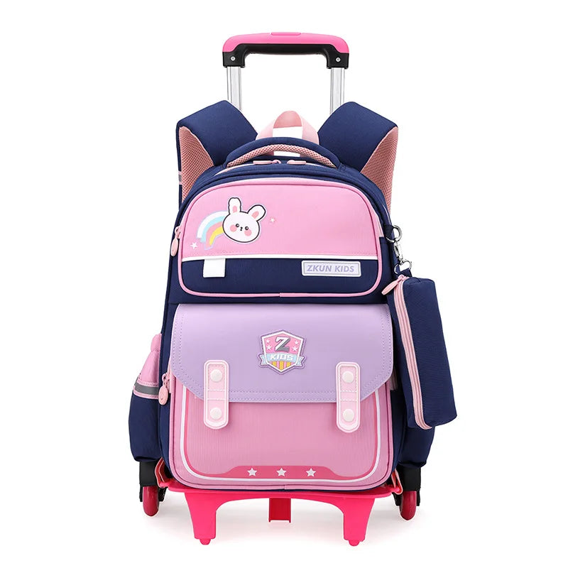 Children School Rolling Backpack