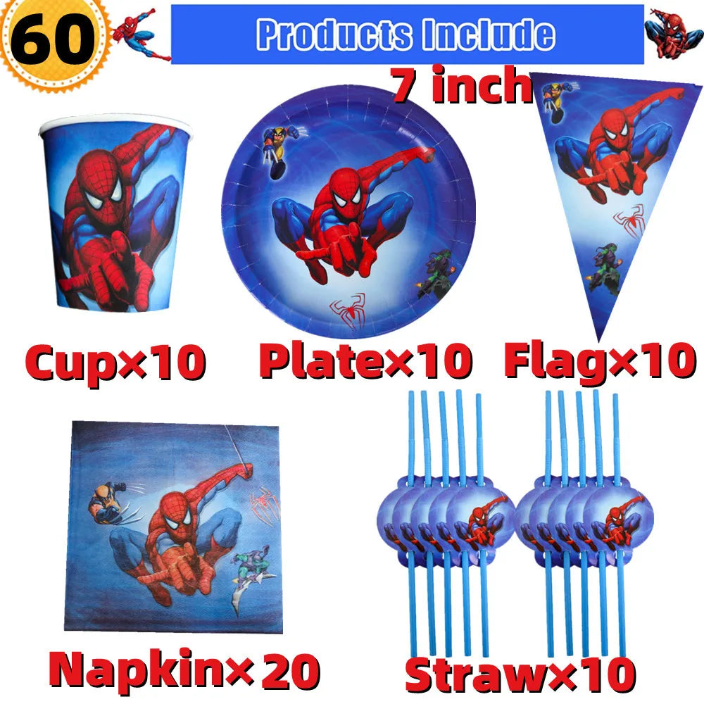 Spiderman Theme Party table wear