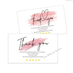 White Thank You Card