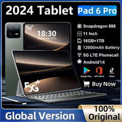 6 Pro Tablet Android 14 16GB+1TB