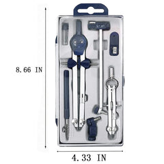 9Pc Drafting Compass for Geometry Set