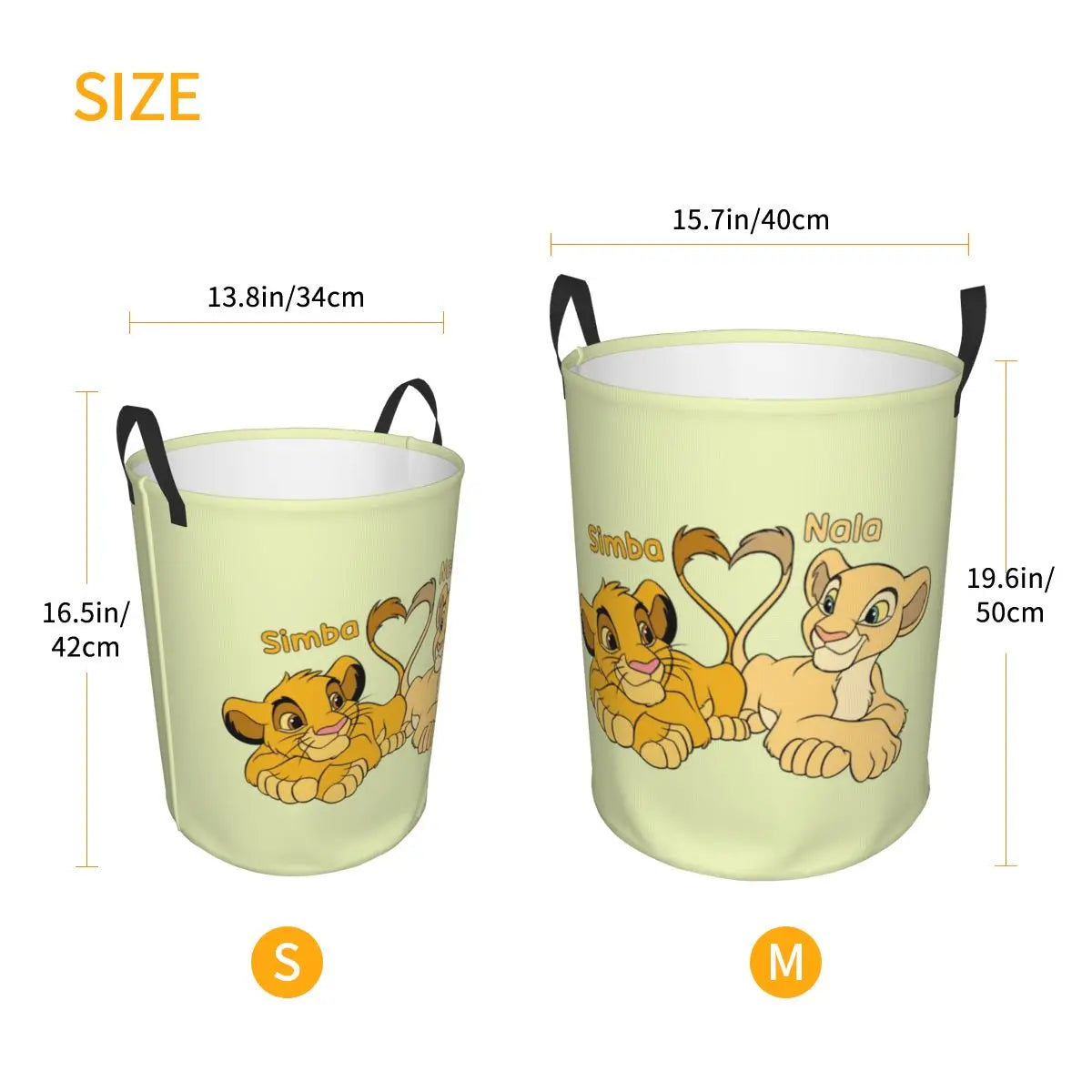 Simba And Nala Laundry Basket