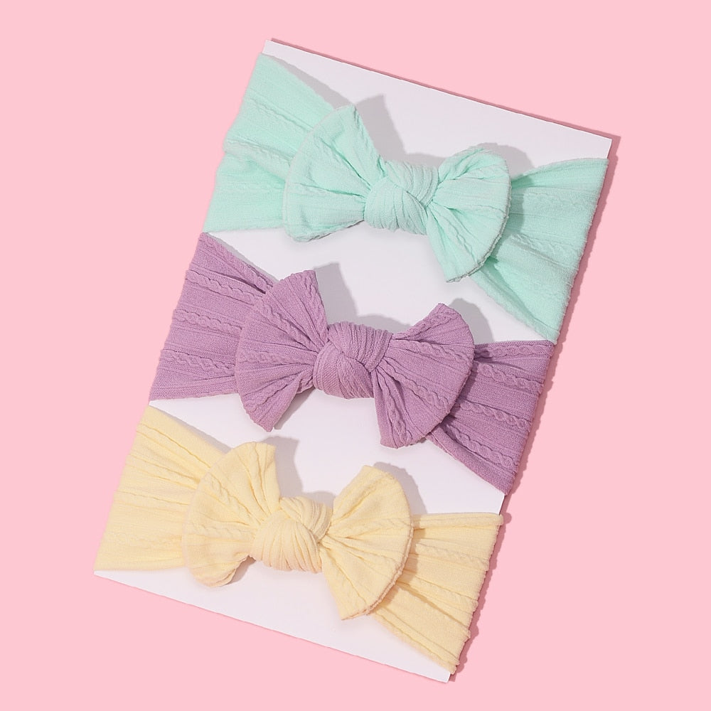 3Pcs/Lot Baby Headband Sets Bow