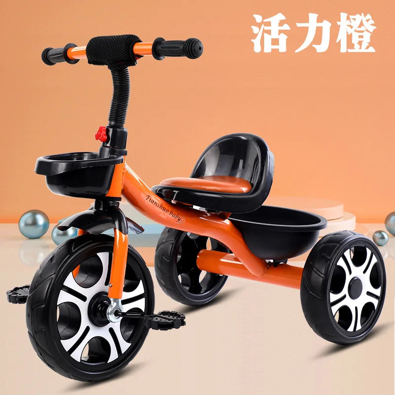 Anti-rollover Pedal Tricycle Stroller