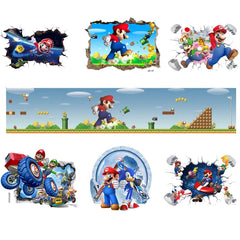 3D Super Mario Wall Sticker