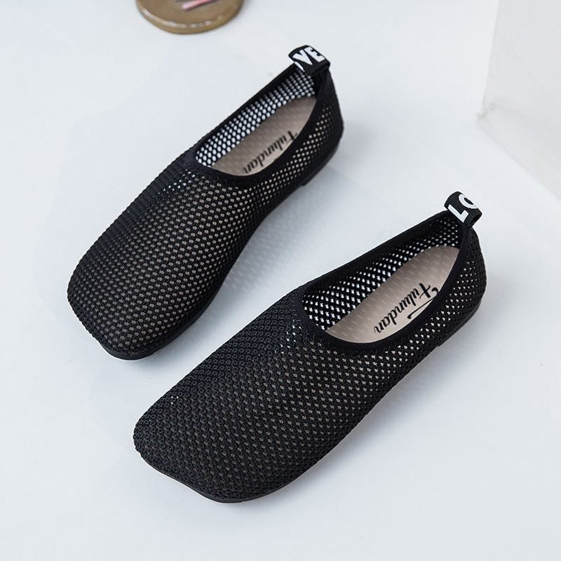 Breathable Mesh Pregnant Flat Shoes Nurse Walking Clogs