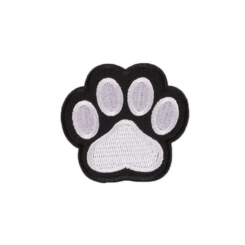 Dog Paw Embroidery Patch