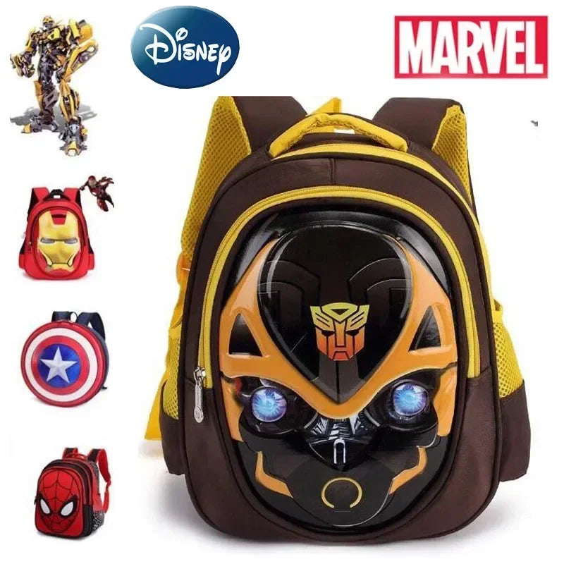 Bumblebee Pattern Marvel Hero Schoolbag