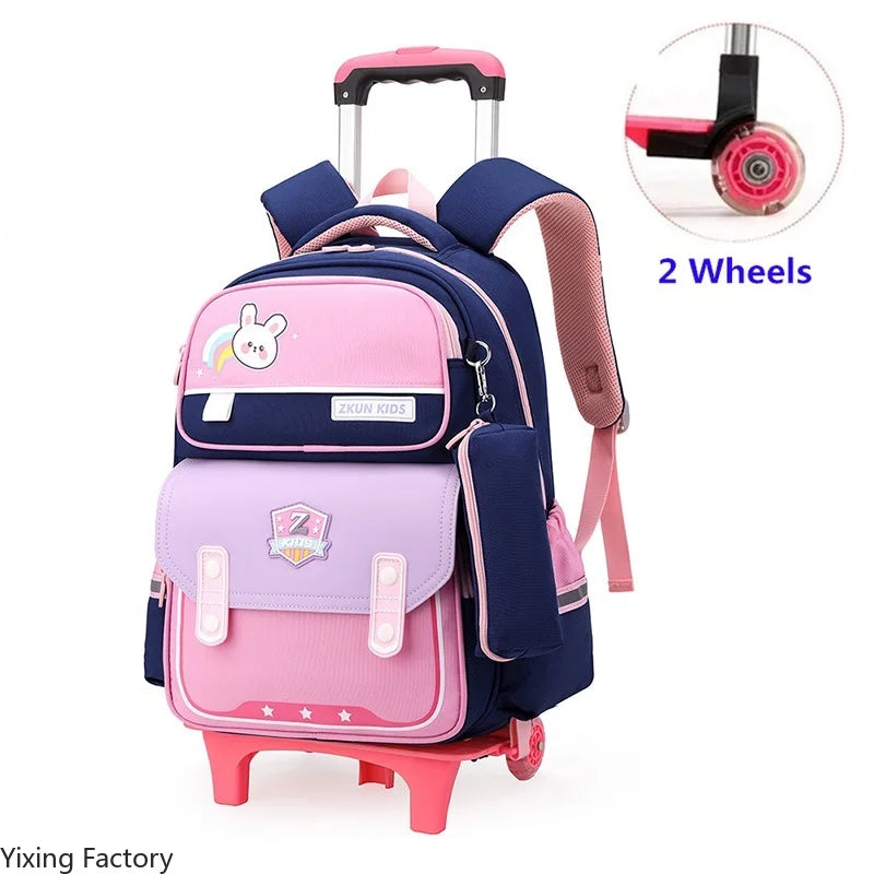 Children School Rolling Backpack