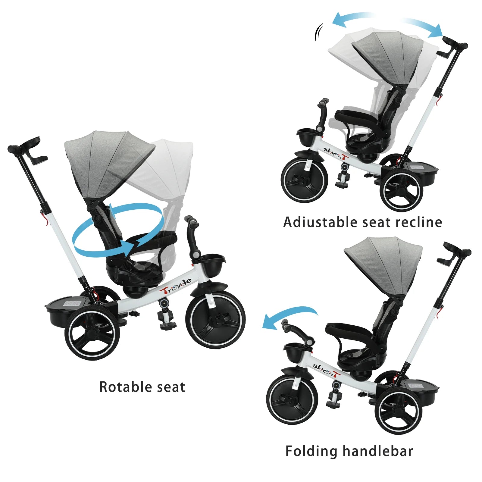 Baby Push Bike Steer Stroller