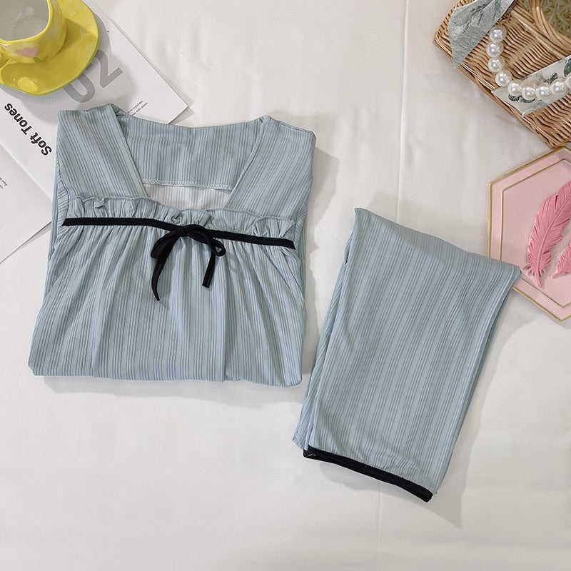 Milk Cool Maternity Nursing Sleepwear Sets Pregnant Women Pajamas