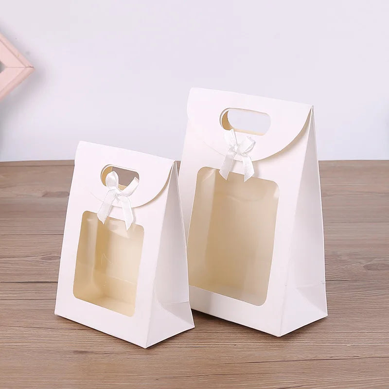 Clear Window Kraft Paper Gift Bags