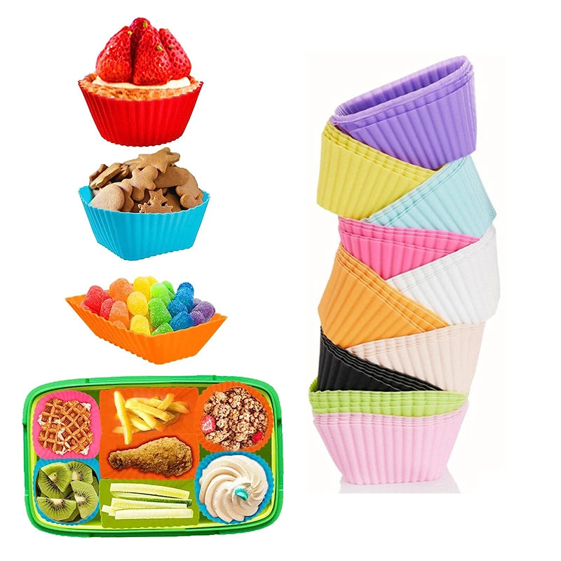 4 Pcs Silicone Lunch Box Dividers