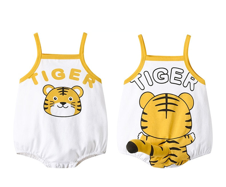 Baby Bodysuit Boy Girl Infant Cartoon Newborn Romper Jumpsuit