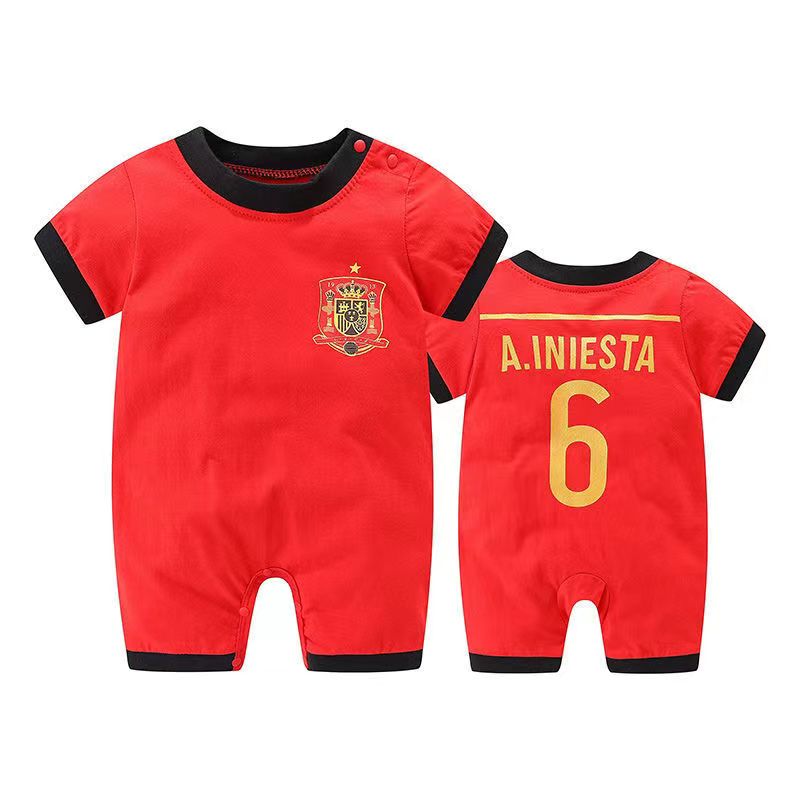 Baby Romper Sport Uniform Infant Kids Cotton Jumpsuit