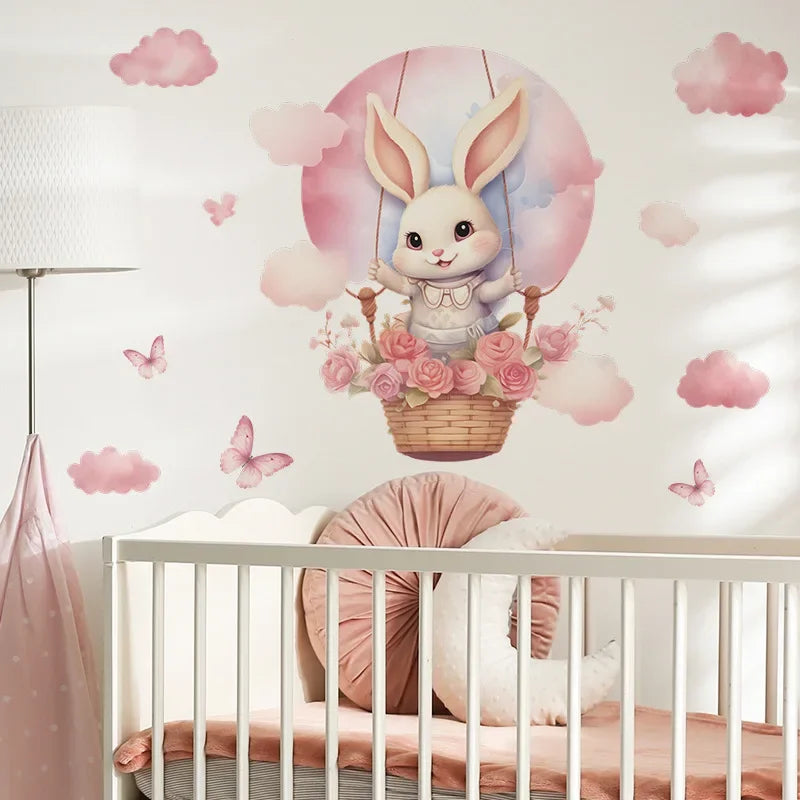 Cute Bunny Vinyl Wall Stickers