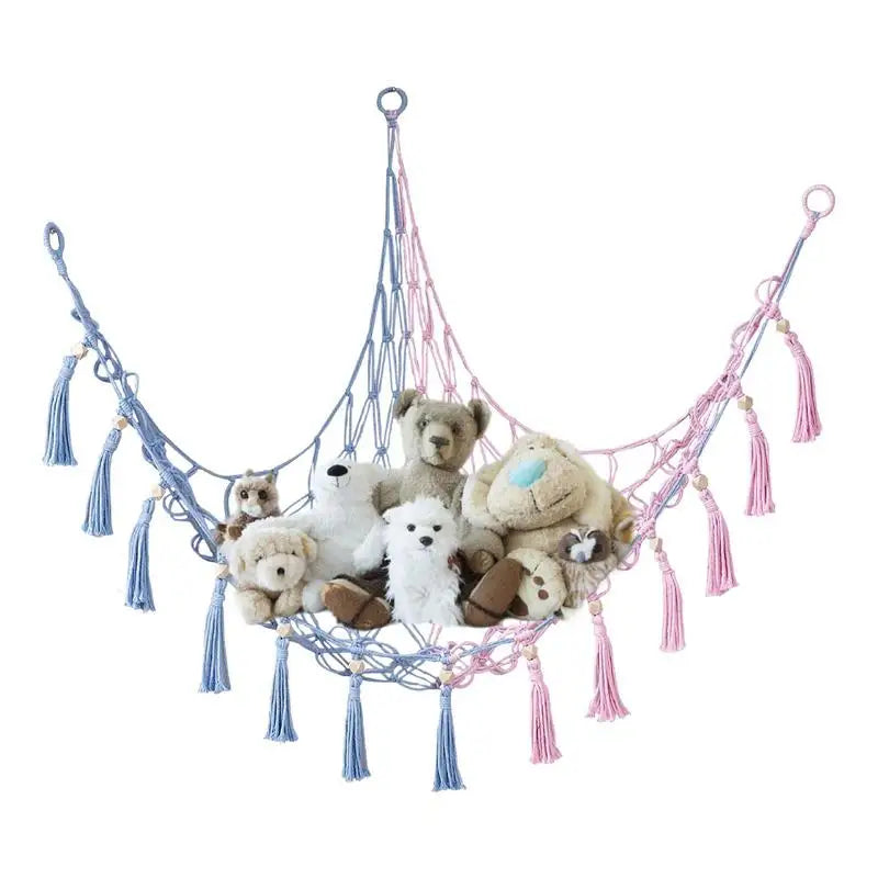 Toy Hammocks Corner Hanging Storage Net